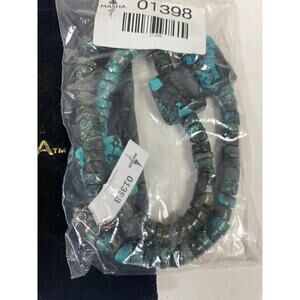 Masha Navajo Blue Turquoise Necklace Southwestern